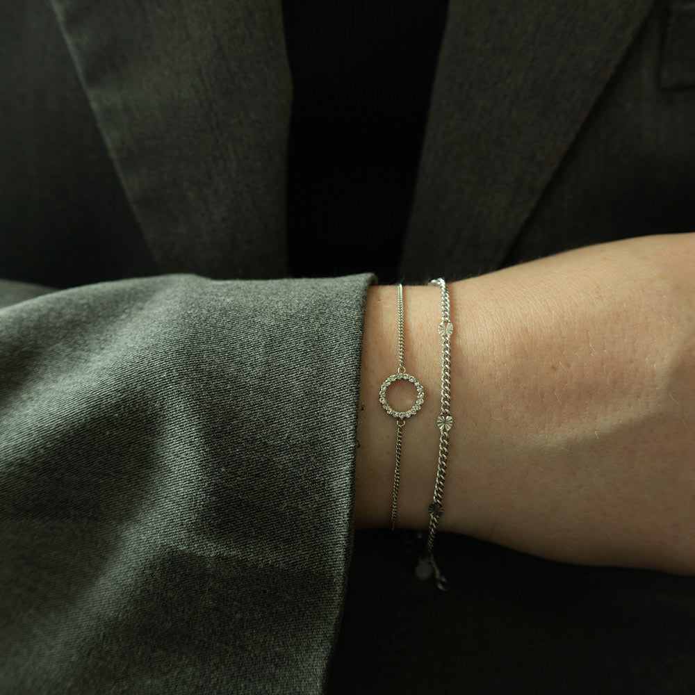 Christina Sparkly Circle armbånd i sølv – model 601-S06 – billede 2