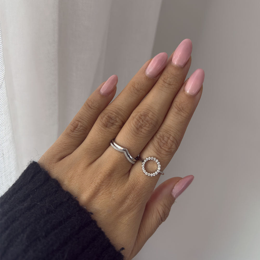 Christina Sparkly Circle ring i sølv – model 800-3.20.A – billede 2