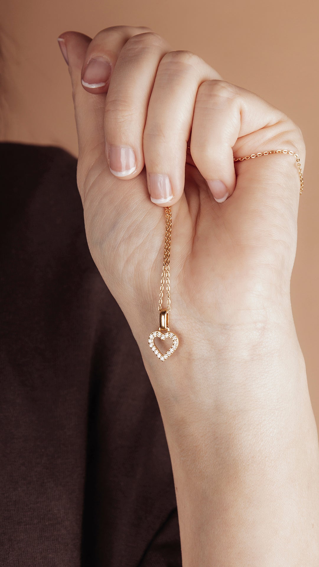 Christina Shimmery Heart smykkesæt i forgyldt sølv – model 685-MOR2025-G – billede 5