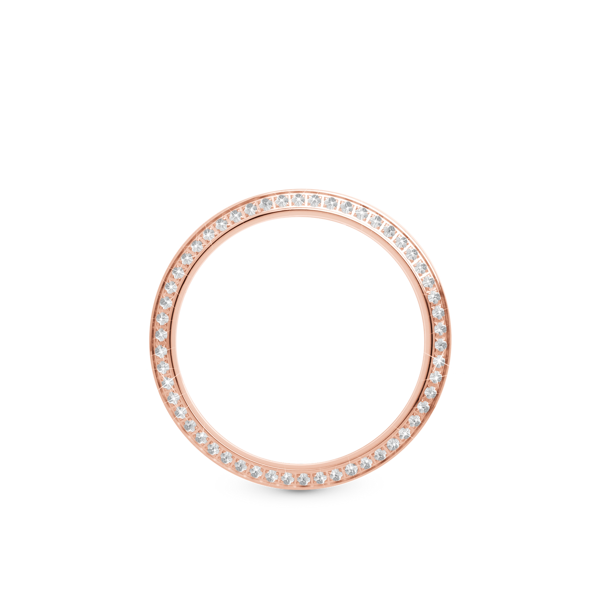 Christina Topring Rose Top 32 mm i rosaforgyldt stål – model TCR32-WHITE