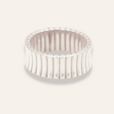 Sintridou - Ring med rillet overflade i stål - Model: ST710024