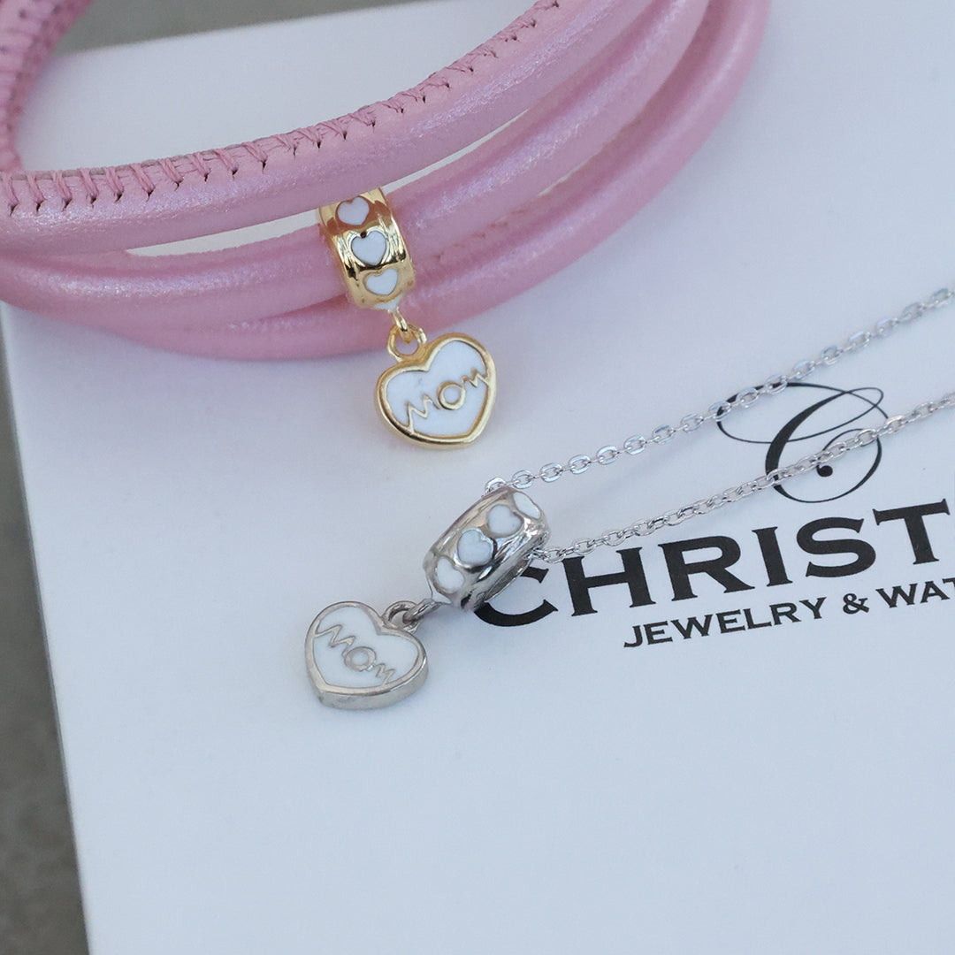 Christina MOM Love hænger-charm 4 mm i forgyldt sølv – model 623-G125 – billede 7