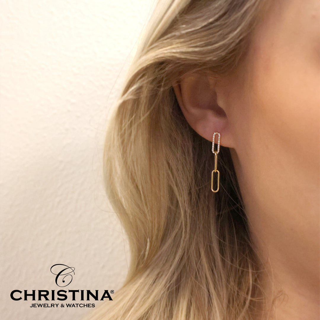 Christina Spirit ørehængere i forgyldt sølv – model 670-G48 – billede 4