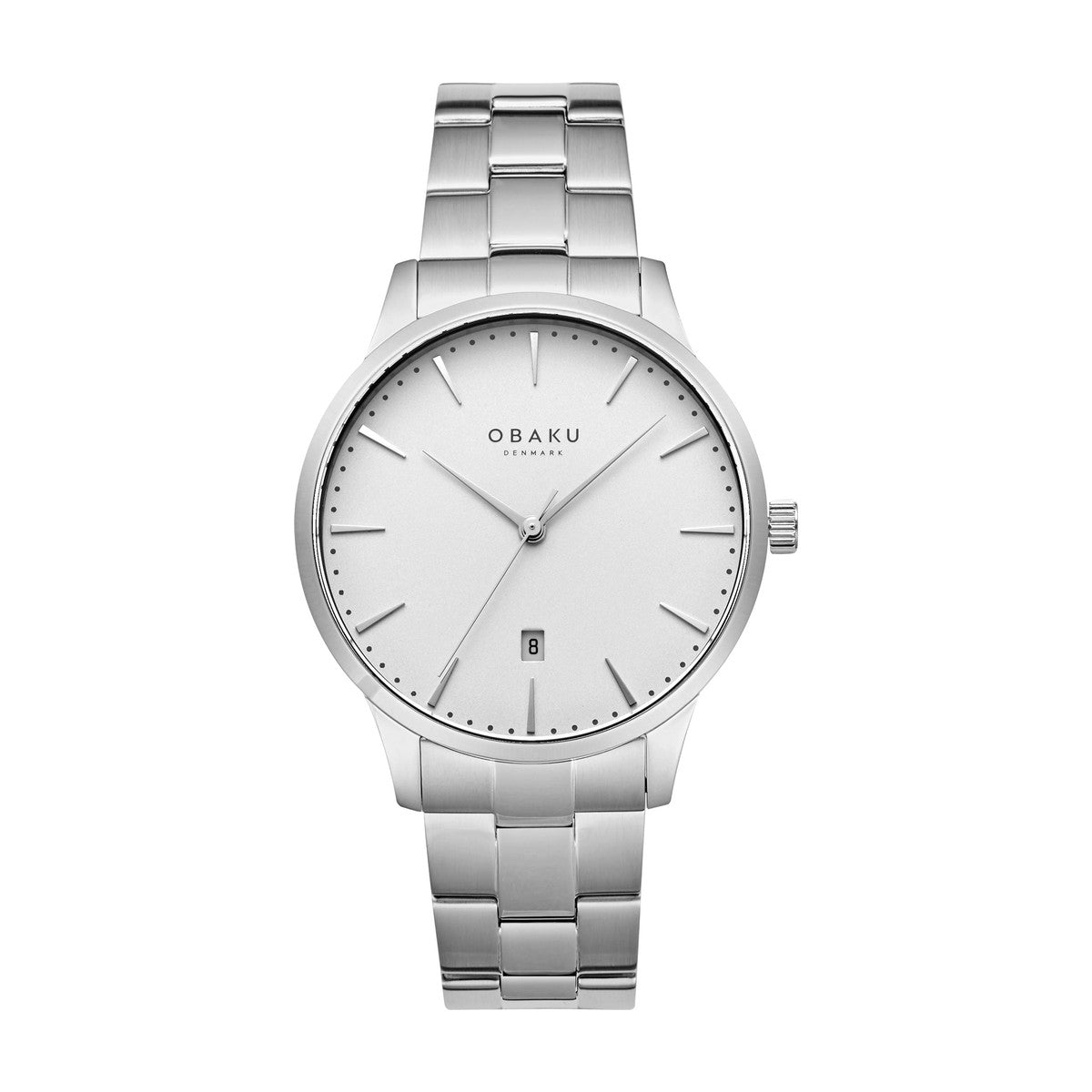 Obaku - Herreur med hvid skive og lænke - Model: - V247XDCISC