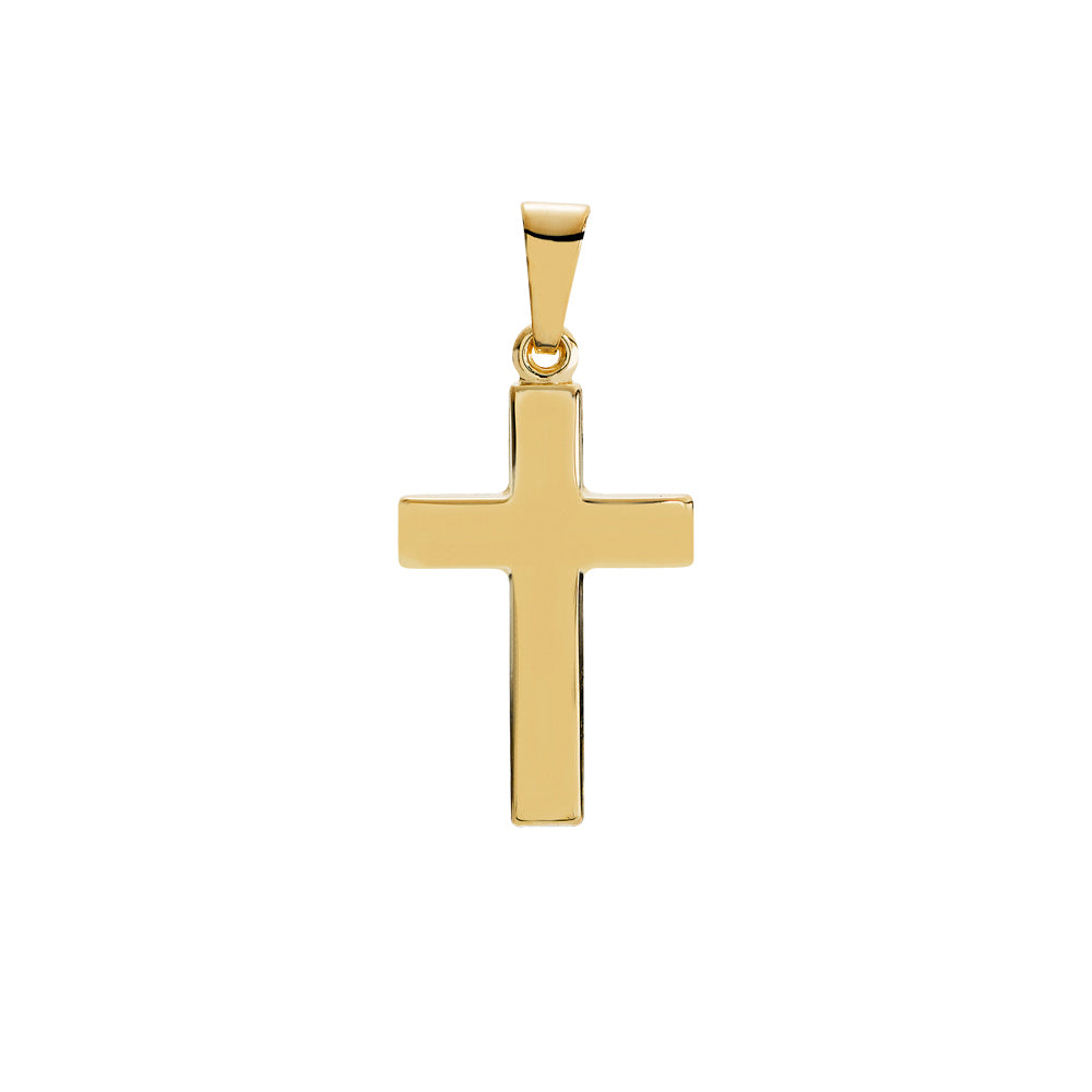 Lund Copenhagen Vedhæng kors 18x12mm i 14 kt. guld – model 506103