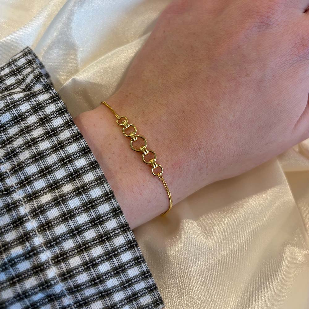 Christina Links armbånd i forgyldt sølv – model 601-G33 – billede 2