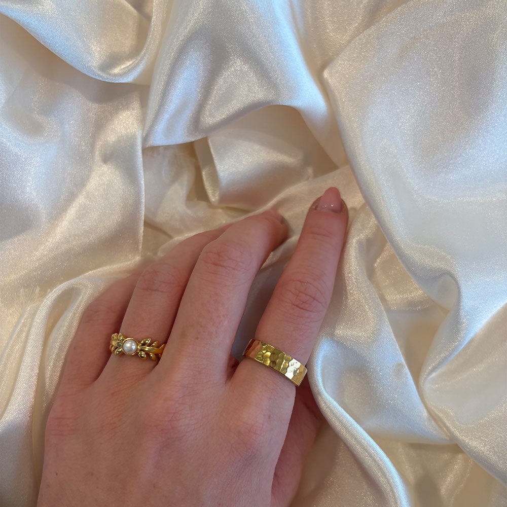 Christina Pearl & Nature ring i forgyldt sølv – model 800-3.28.B – billede 7