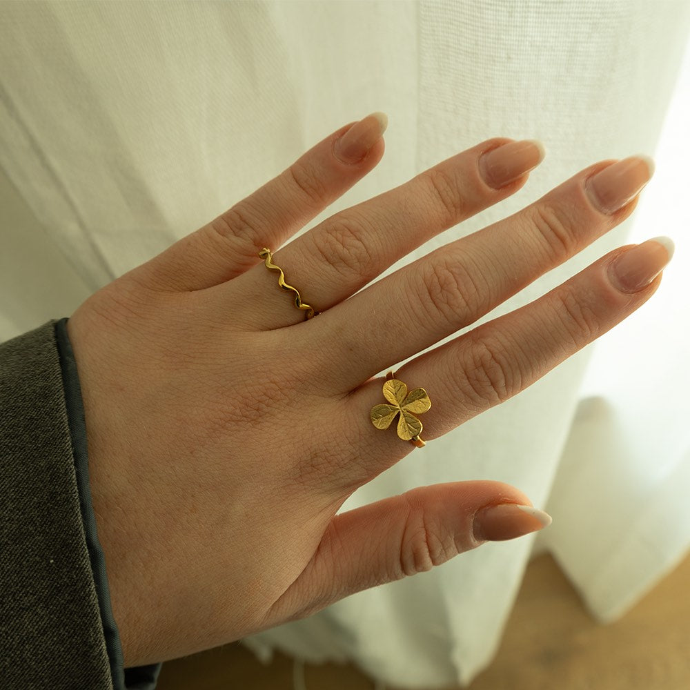 Christina Wave ring i forgyldt sølv – model 800-0.2.B – billede 7