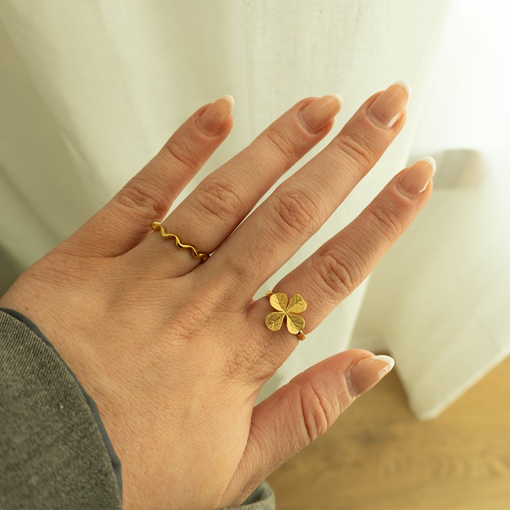 Christina Wave ring i forgyldt sølv – model 800-0.2.B – billede 5