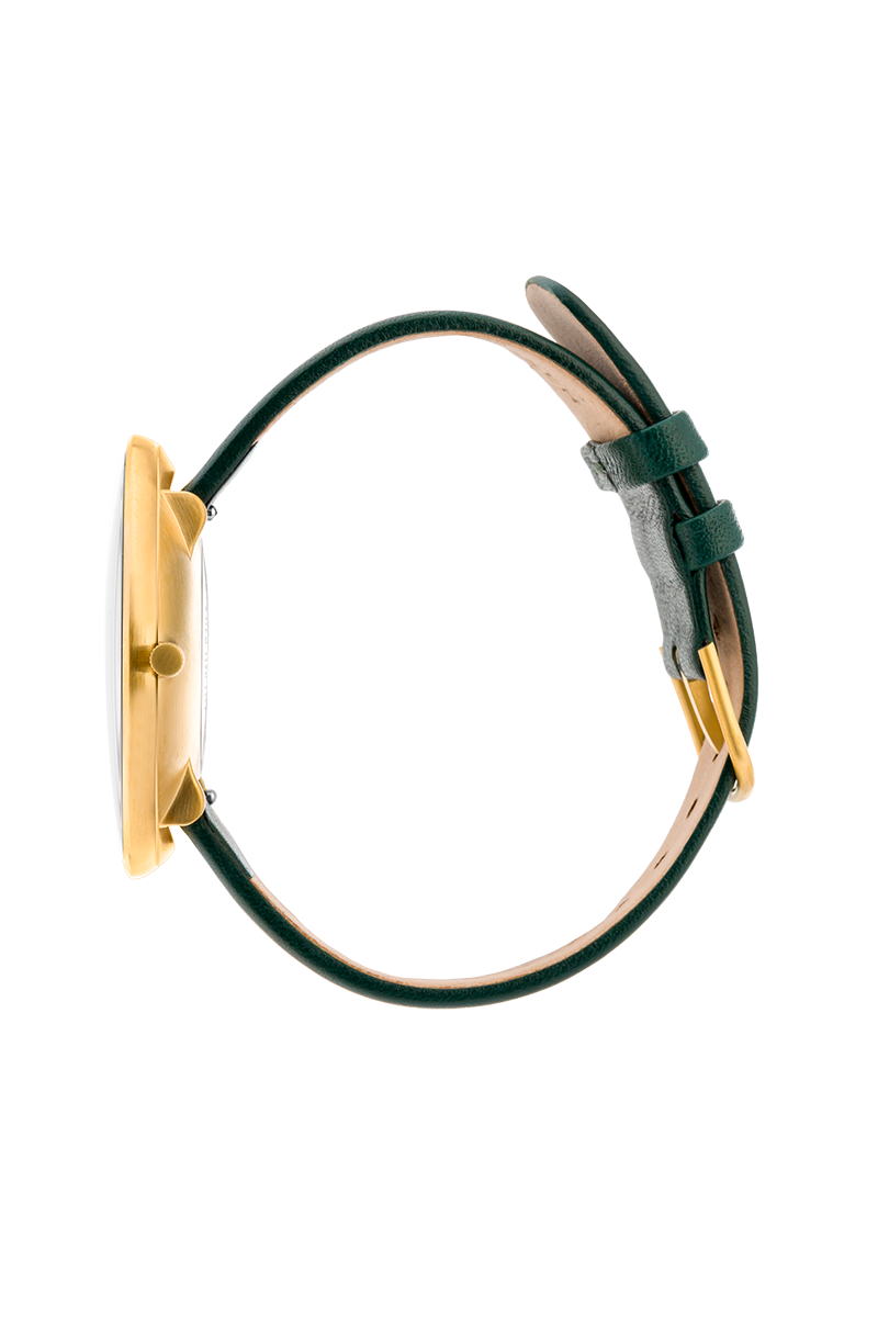 Arne Jacobsen - CITY HALL 40 mm double ur med læderrem - Model: 53208-2088G