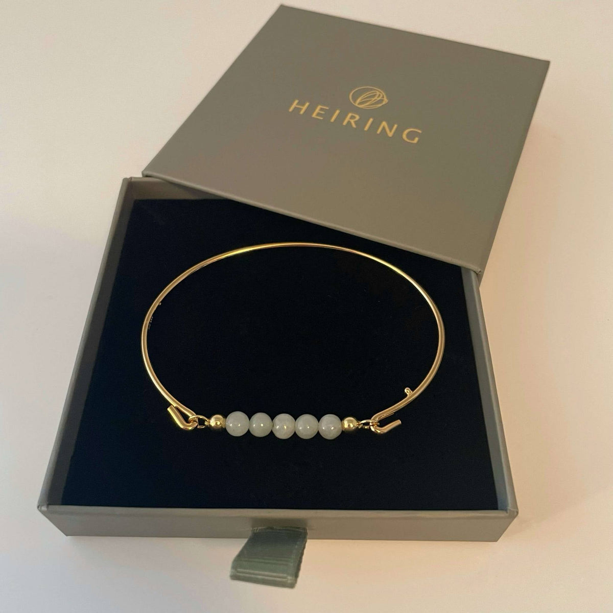 Heiring Multi armring med Burma jade top