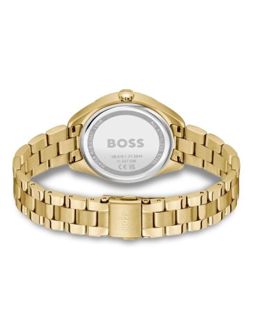 Hugo Boss - Sage Sport - Guld double dameur med lænke - Model: 1502803