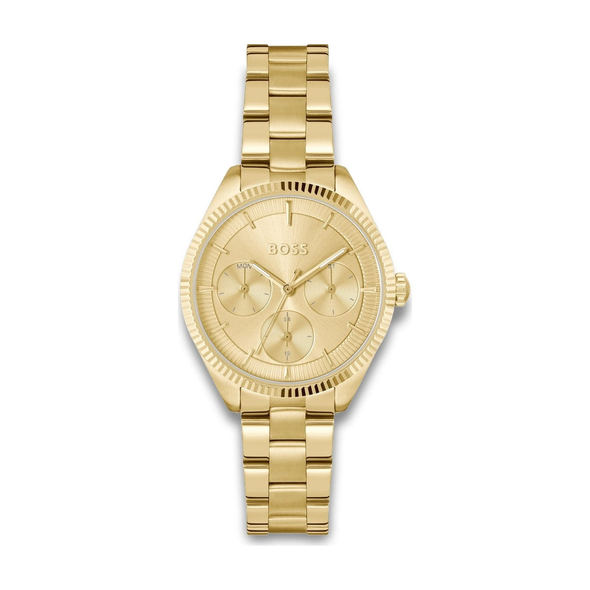 Hugo Boss - Sage Sport - Guld double dameur med lænke - Model: 1502803