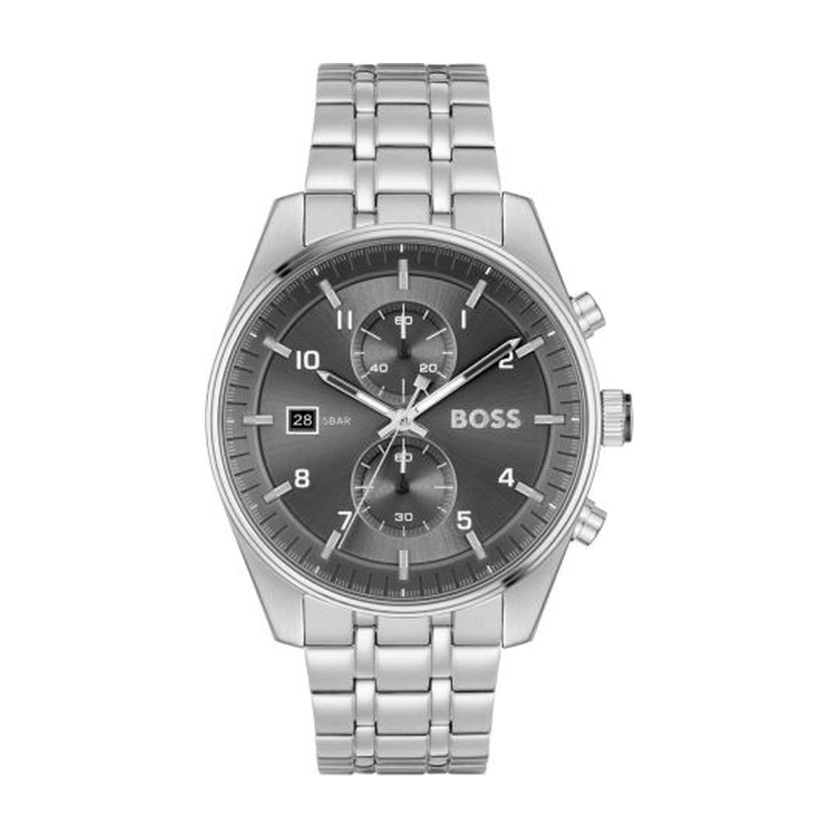 Hugo Boss - Traveller - Stål herreur med lænke - Model: 1514151