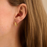 Pernille Corydon - Small Hana, ørering forgyldt - Model: E-466-GP