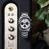 Seiko - PROSPEX SOLAR chronograph herreur med stål lænke - Model: SSC813P1
