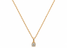 14kt Guld vedhæng-  m. 0,08ct tw/si brillant - 40-70588-1850