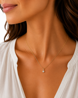 14kt Guld vedhæng-  m. 0,08ct tw/si brillant - 40-70588-1850