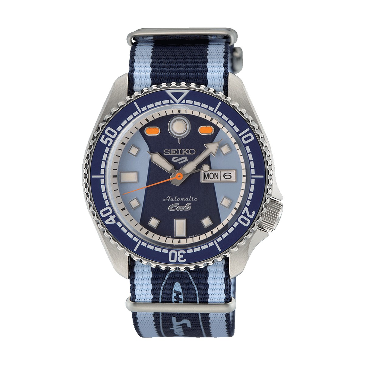 Seiko - Limiteret model - Herreur, Stål med tofarvet nylonrem og automatik værk - Model: SRPK37K1