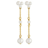 Jeberg Jewellery - Forgyldt - CORDELIA Pearl Drop ørehænger - Model: 52705