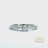 14kt. hvidguld ring med diamant 0,25ct w/si - Model: 40-22577