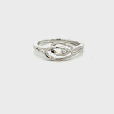Rhodineret sølv ring - Model: 40-12741
