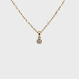 14 kt. diamant vedhæng m. 0,06ct w/si - Model: 20-22145