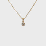 14 kt. diamant vedhæng m. 0,10ct w/si - Model: 20-22144