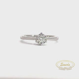 14 kt. ring  med diamant 0,19ct tw/si - 40-22579