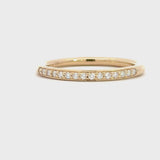 14 kt. guld alliancering med diamant, 0,12ct tw/si - Model: 40-22633