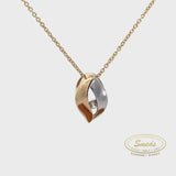 8 kt. guld vedhæng m. zirkonia - Model: 20-22132