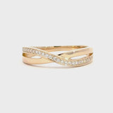 14 kt. guld diamantring med diamant, 0,13ct tw/si - Model: 40-22625