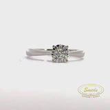 Amore - 14 kt. Diamant Hvidguld ring med 0,25ct w/si - Model: 40-22599