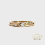 Amore - 14 kt. Diamant guld ring med 0,10ct w/si - Model: 40-22605