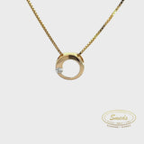14 kt. diamant vedhæng m. 0,11ct w/si - Model: 20-22131