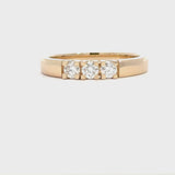 14 kt. guld alliancering med diamant, 3 x 0,10ct tw/si - Model: 40-22635