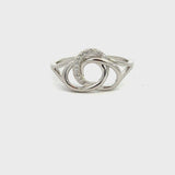 Rhodineret sølv ring - Model: 40-12740