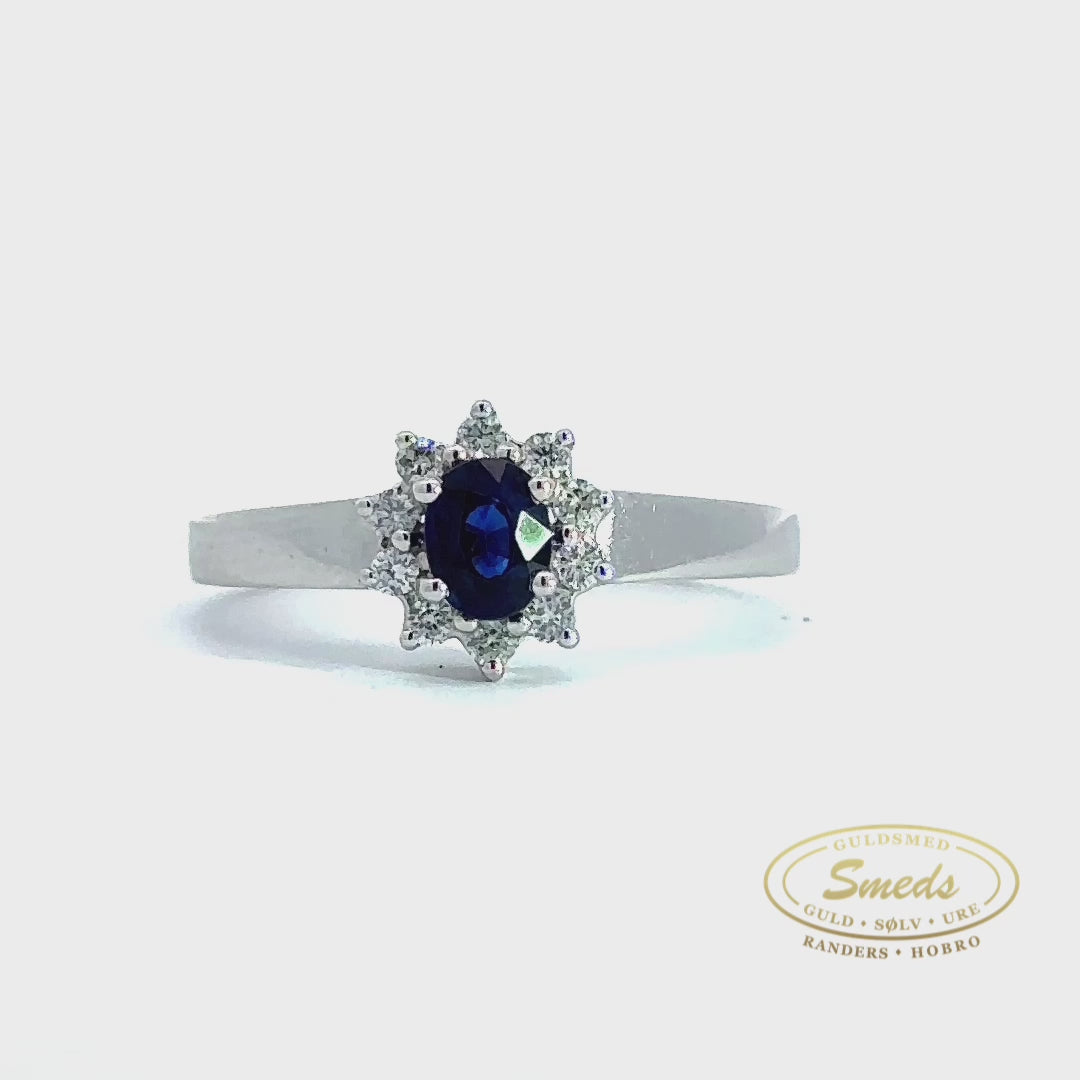 Safir roset ring
