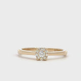14kt Ring med diamant 0,14 ct w/si - 40-22623