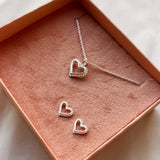 Scrouples - Smykkesæt Sølv hjerte - Model: PX1175