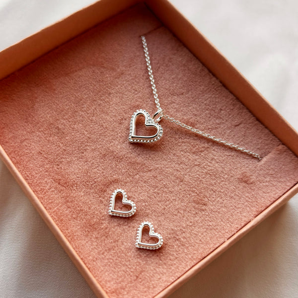 Scrouples - Smykkesæt Sølv hjerte - Model: PX1175
