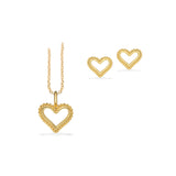 Scrouples - Smykkesæt forgyldt hjerter - Model: PX1176