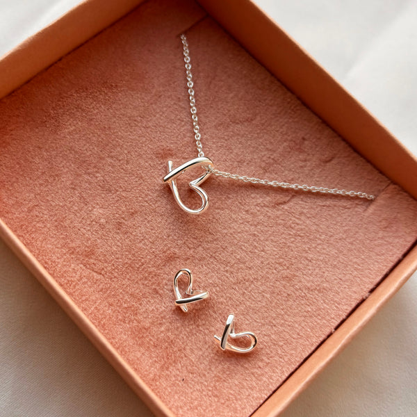 Scrouples - Smykkesæt Sølv hjerte - Model: PX1177