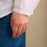 Pernille Corydon - Forgyldt "Small Bellis" ring - Model: R-326-GP