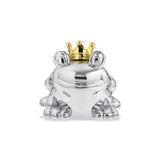 Scrouples - Forkromet sparebøsse frø med krone - Model: SG1005B