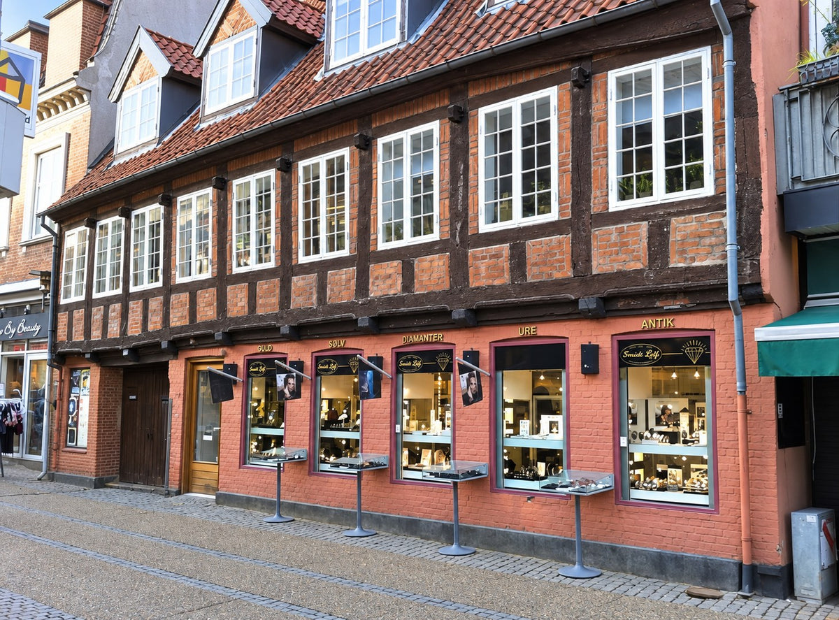 Guldsmed Smeds' butik i Randers – facaden