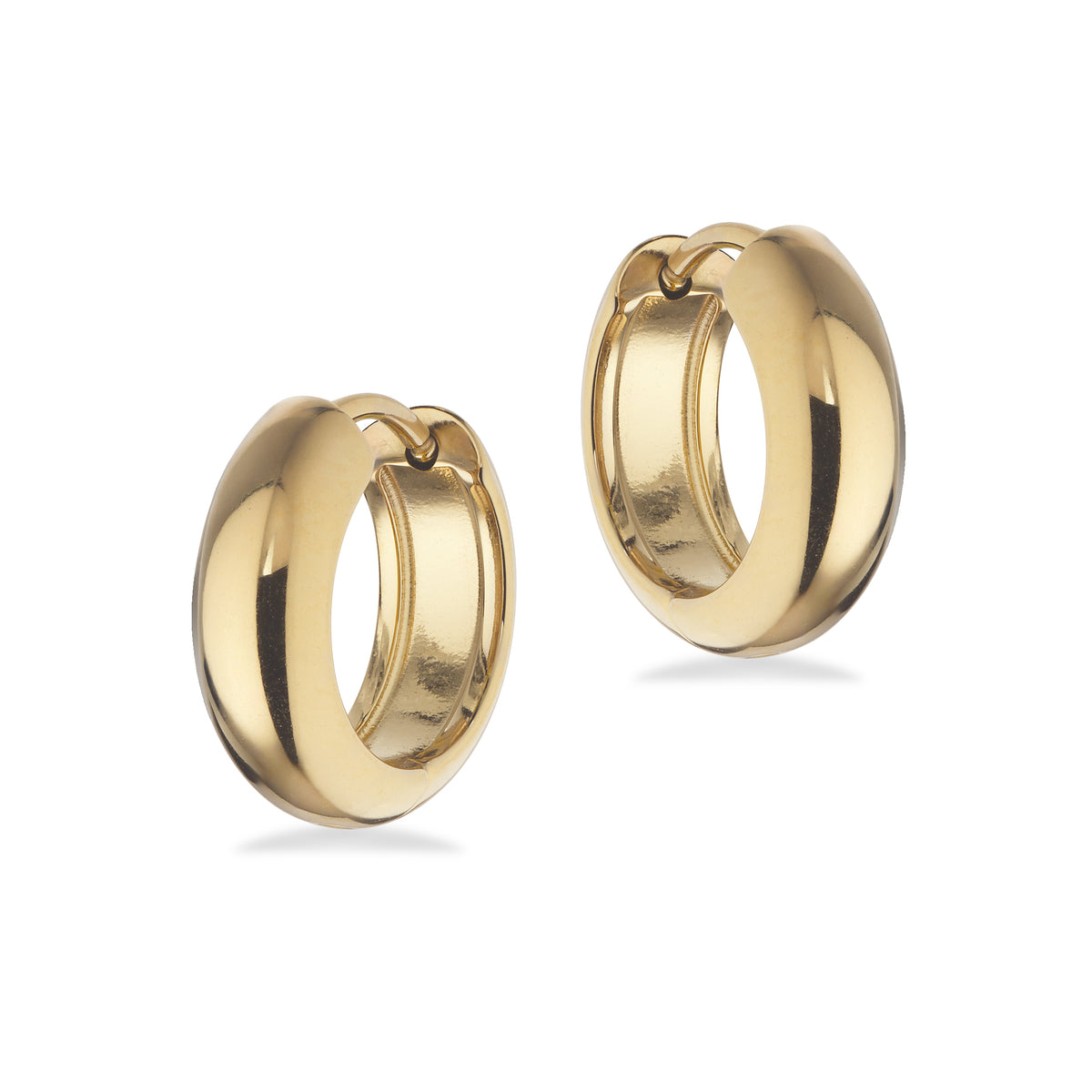 Scrouples-Molly creoler 5 x 14 mm stål guldfarvet - Model:ST10060