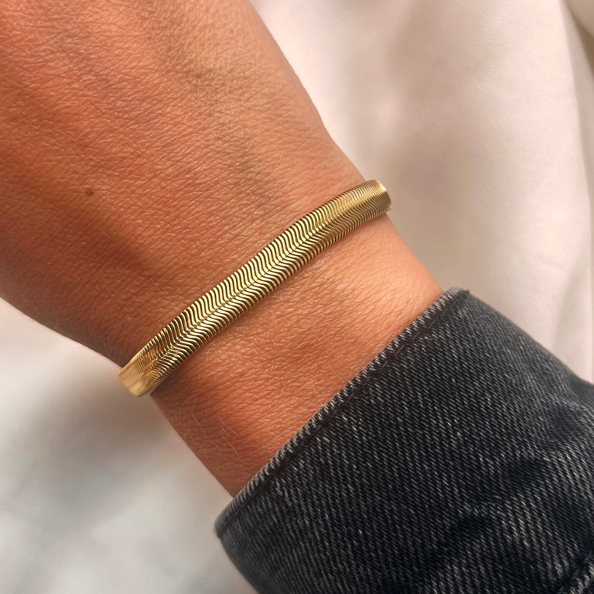 Scrouples - Armbånd, forgyldt stål - Model: ST30015A,M