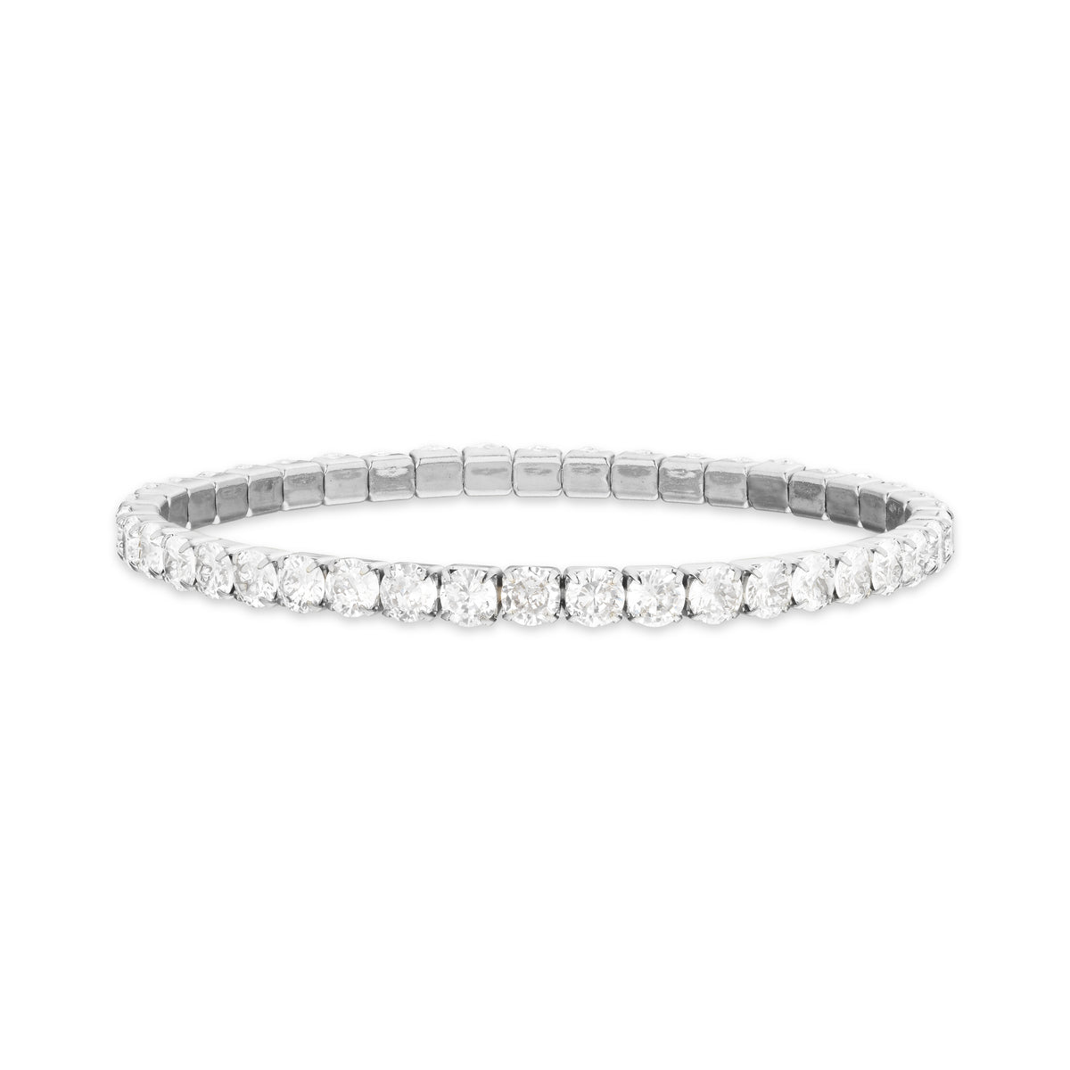 Scrouples-Molly tennis armbånd krystal stål 18 cm-model ST30100A,M