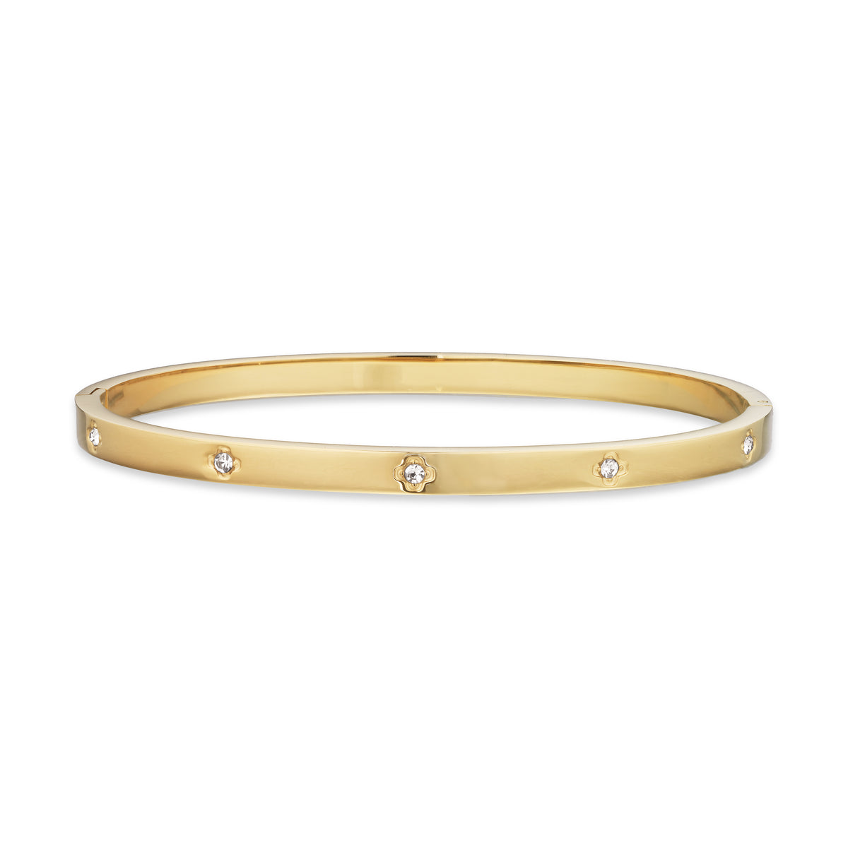 Scrouples-Molly armring krystal stål guldfarvet-model ST60005